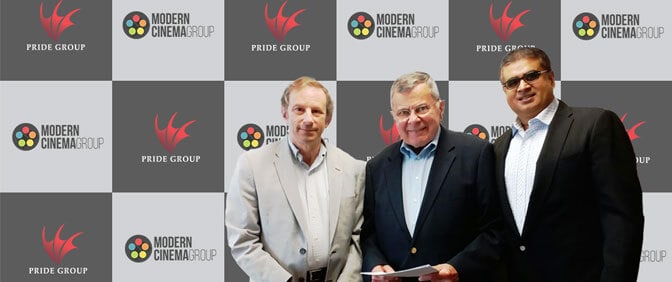 MODERN CINEMA GROUP ANNOUNCES A PARTNERSHIP WITH THE PRIDE GROUP AND PRIDE HOLDING