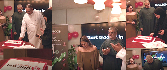 The launch of the UNICOIN MARKETS new web site was celebrated at the Pride Group offices