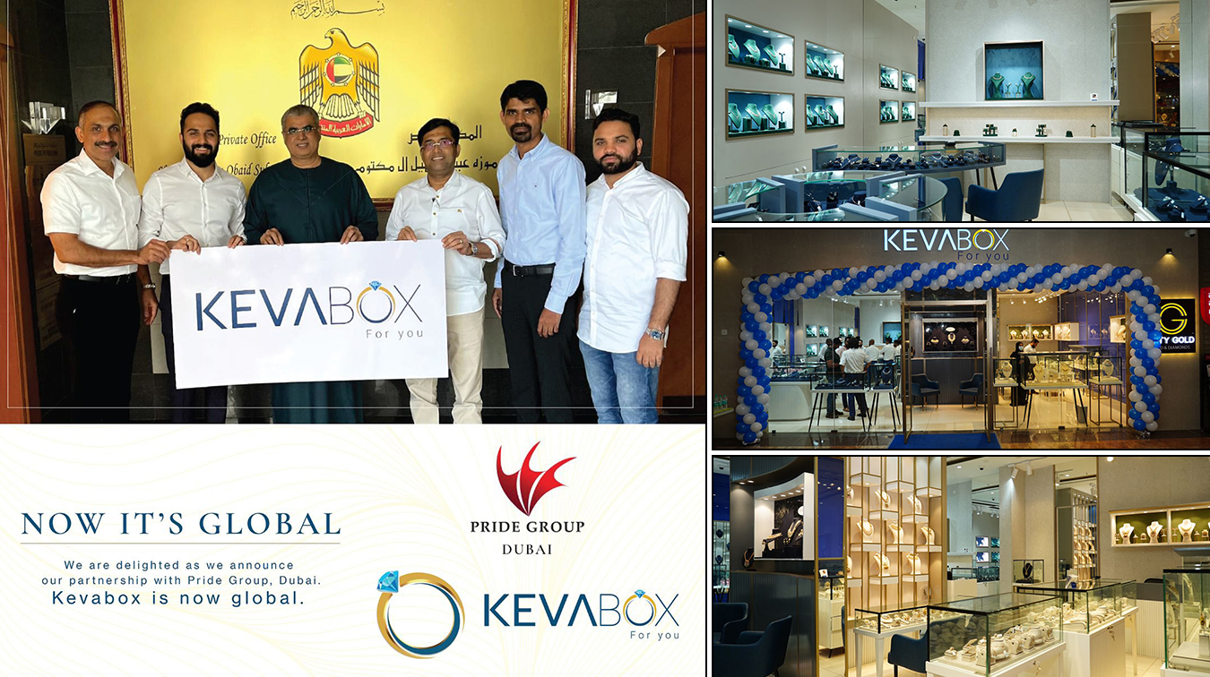 A joint venture of Pride Group with KEVA BOX on Retail Gold and Diamond Business.